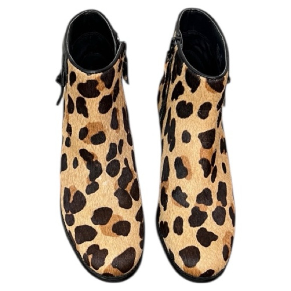Cole Haan Joanna Leopard Animal Print Calf Hair Boot Size 5 - Picture 4 of 12